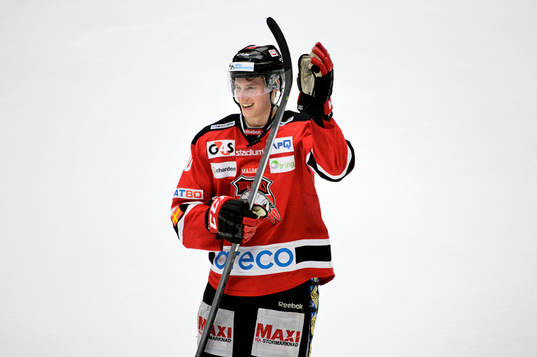 Malmö Redhawks Robin Alvarez tackar publiken