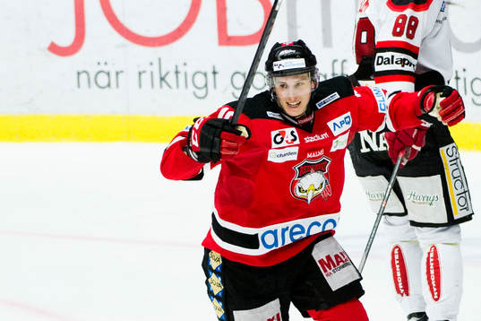 Malmö Redhawks Robin Alvarez jublar