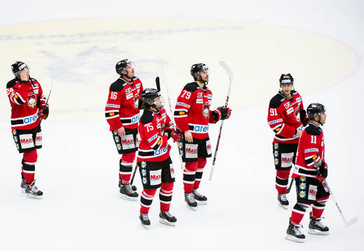 Malmö Redhawks Marcus Olsson, Magnus Häggström, Rasmus