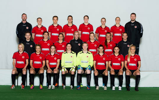 Spelare i damfotbollslaget Kristianstad DFF