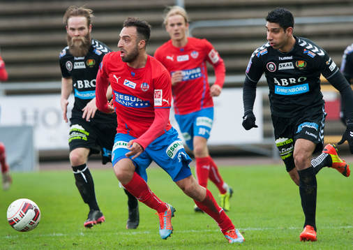 Helsingborgs Abdul Khalili i matchen i Svenska Cupen mellan