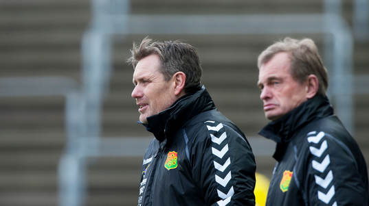 Gais tränare Thomas Askebrand och Kjell Pettersson i