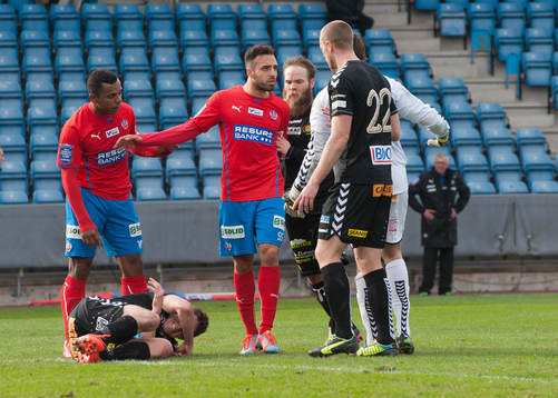 Skada  i matchen i Svenska Cupen mellan Helsingborg och
