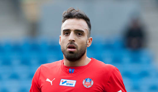 Helsingborgs Abdul Khalili i matchen i Svenska Cupen mellan