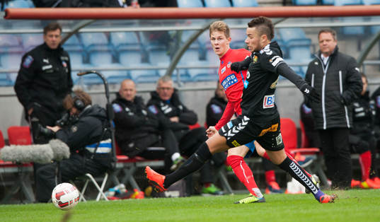Helsingborgs Emil Krafth i matchen i Svenska Cupen mellan