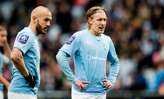 Malmö FFs Magnus Eriksson och Emil Forsberg