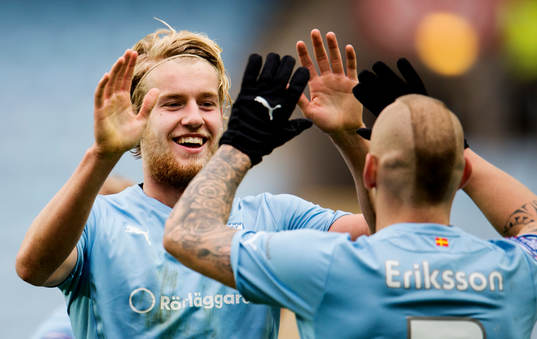 Malmö FFs Filip Helander jublar