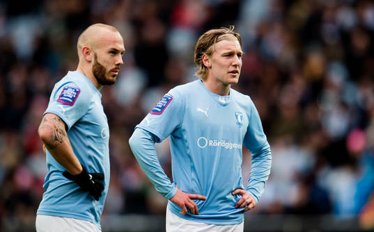 Malmö FFs Magnus Eriksson och Emil Forsberg