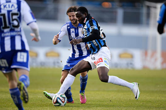 Sirius Moses Ogbu och IFK Göteborgs Mattias Bjärsmyr