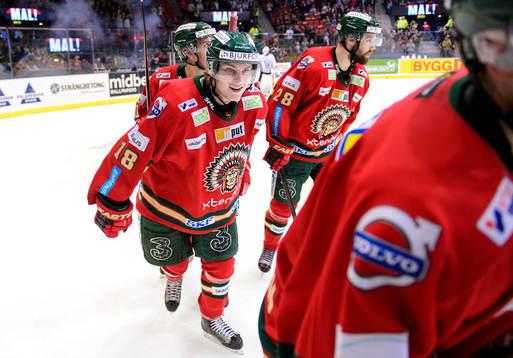 Frölundas Anton Blidh jublar