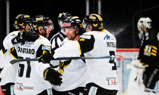 Västerås spelare jublar