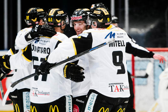 Västerås spelare jublar