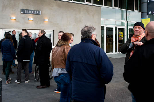 Kö till biljetterna