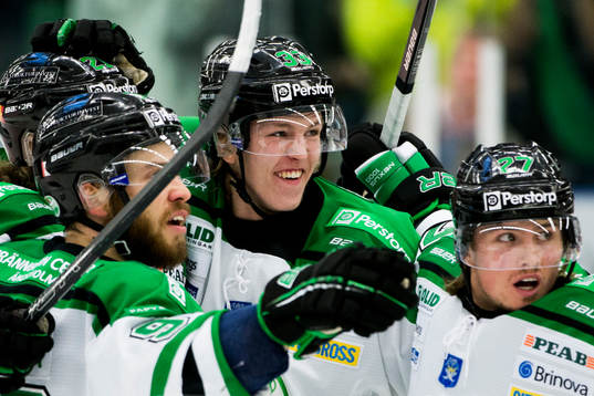 Rögles Kelsey Tessier, Niklas Hansson och Simon Olsson