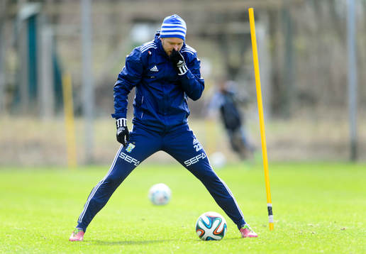 under en träning med IFK Göteborg