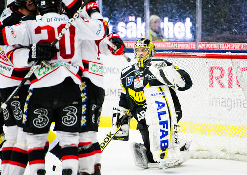 Västerås målvakt Jonas Fransson deppar