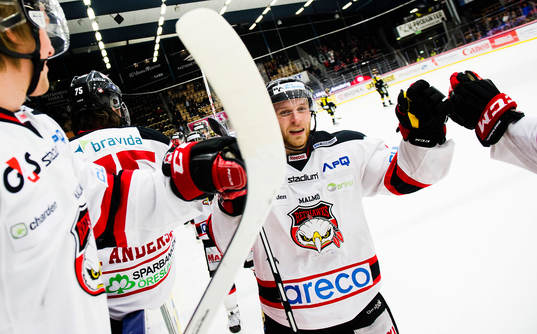Malmö Redhawks Fredrik Storm jublar