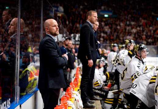 s tränare Mattias Norström och Mats Lindgren