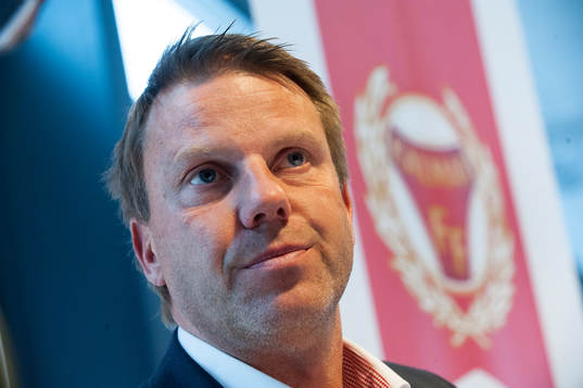 Kalmars tränare Hans Eklund vid fotbollens allsvenska