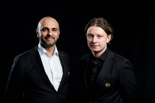 Jan Mian, tränare, och Stefan Andreasson, sportchef
