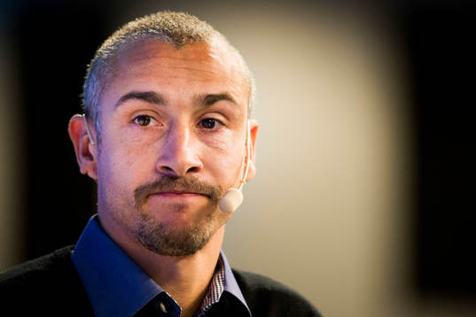 Falkenbergs tränare Henrik Larsson
