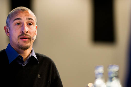 Falkenbergs tränare Henrik Larsson