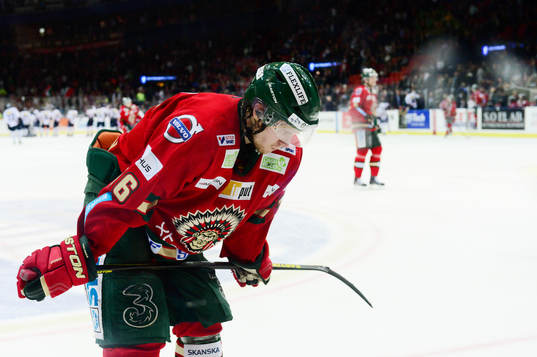 Frölundas Anton Axelsson deppar