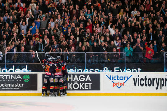 Djurgårdens spelare jublar