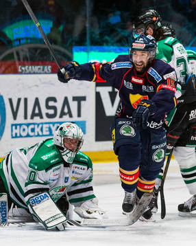 Djurgårdens Steve Saviano jublar