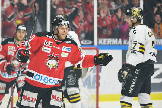 Malmö Redhawks Fredrik Storm jublar