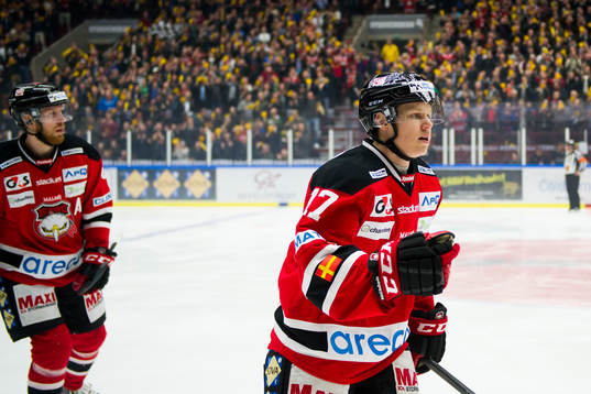 Malmö Redhawks Daniel Viksten jublar
