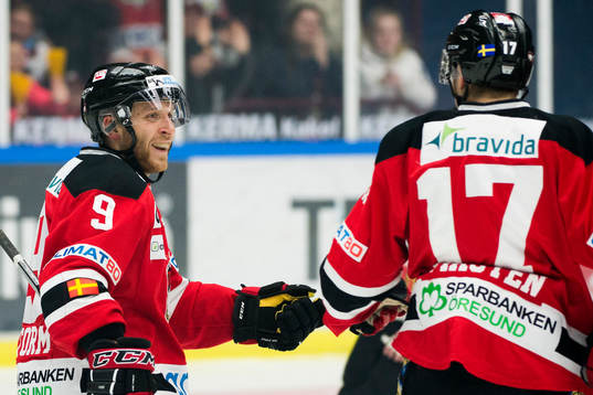 Malmö Redhawks Fredrik Storm jublar