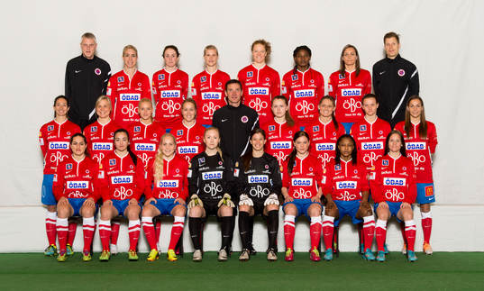 Spelare i damfotbollslaget Örebro