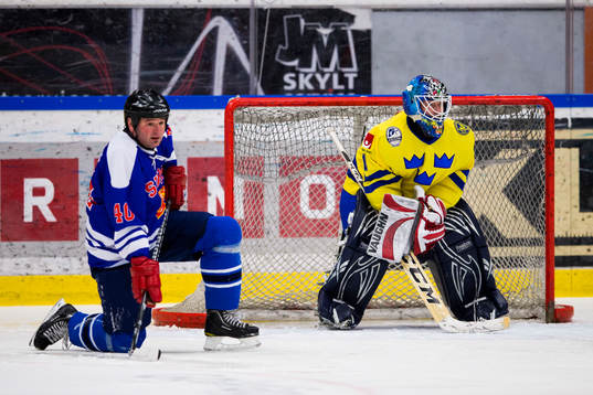 Lion Legends Mika Nieminen och Tre Kronor Legends målvakt