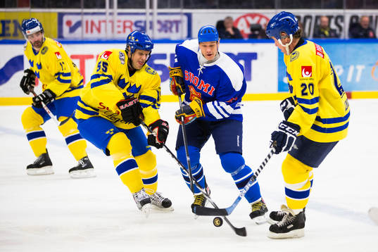 Tre Kronor Legends Kim Johnsson (v) och Willy Lindström
