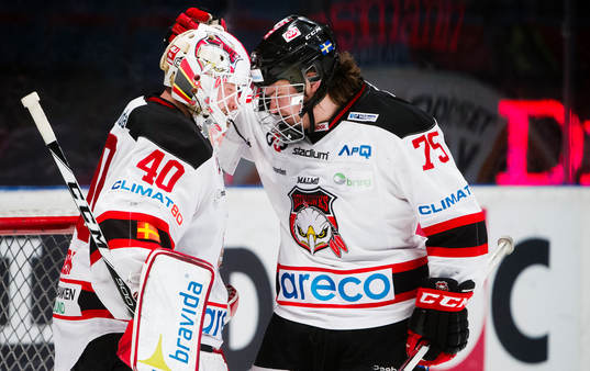 Malmö Redhawks målvakt Pontus Sjögren  och Rasmus