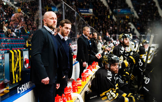 s tränare Mattias Norström och Daniel Rudslätt