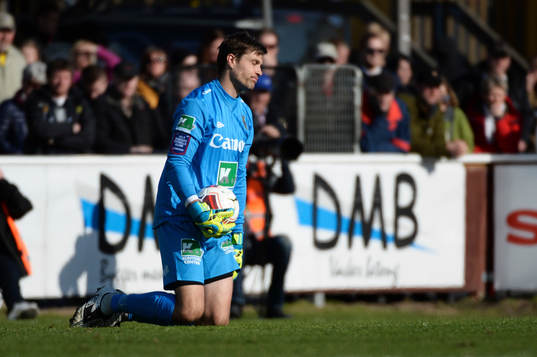 Gefles målvakt Emil Hedvall