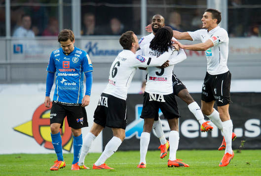 under fotbollsmatchen i Allsvenskan mellan Halmstad och