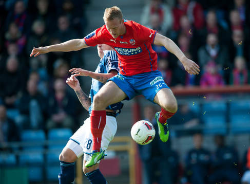 Helsingborgs Peter Larsson i matchen i allsvenskan i