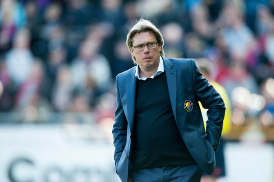 Djurgårdens tränare Per Olsson i matchen i allsvenskan i