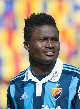Djurgårdens Daniel Amartey  i matchen i allsvenskan i