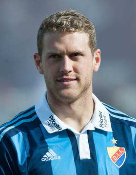 Djurgårdens Stefan Karlsson i matchen i allsvenskan i