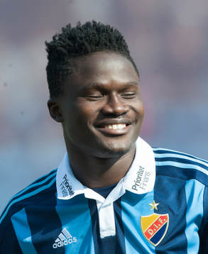 Djurgårdens Daniel Amartey  i matchen i allsvenskan i
