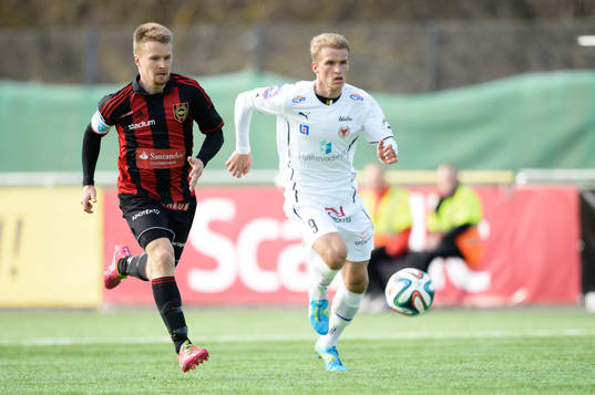 Brommapojkarnas Jacob Une Larsson och Kalmars Sebastian
