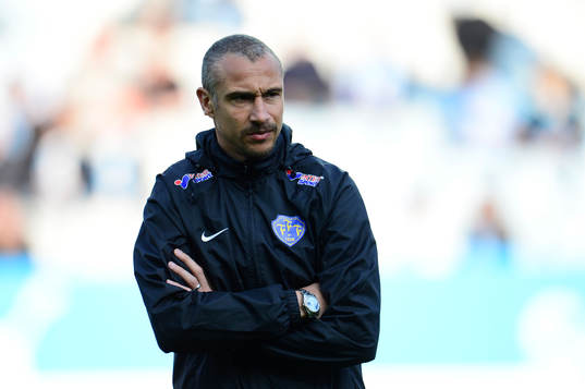Falkenbergs tränare Henrik Larsson