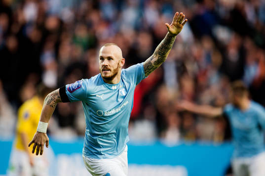 Malmö FFs Magnus Eriksson jublar