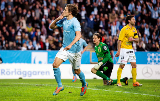 Malmö FFs Simon Thern jublar