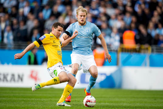 Falkenbergs Stefan Rodevåg och Malmö FFs Filip Helander