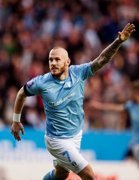 Malmö FFs Magnus Eriksson jublar